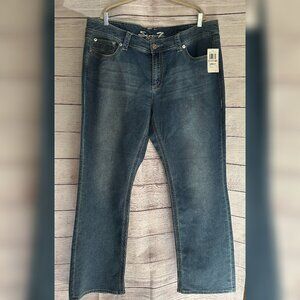 NWT Seven7 Plus Size 22 Slim Bootcut Jeans Soft Stretch Knit Denim